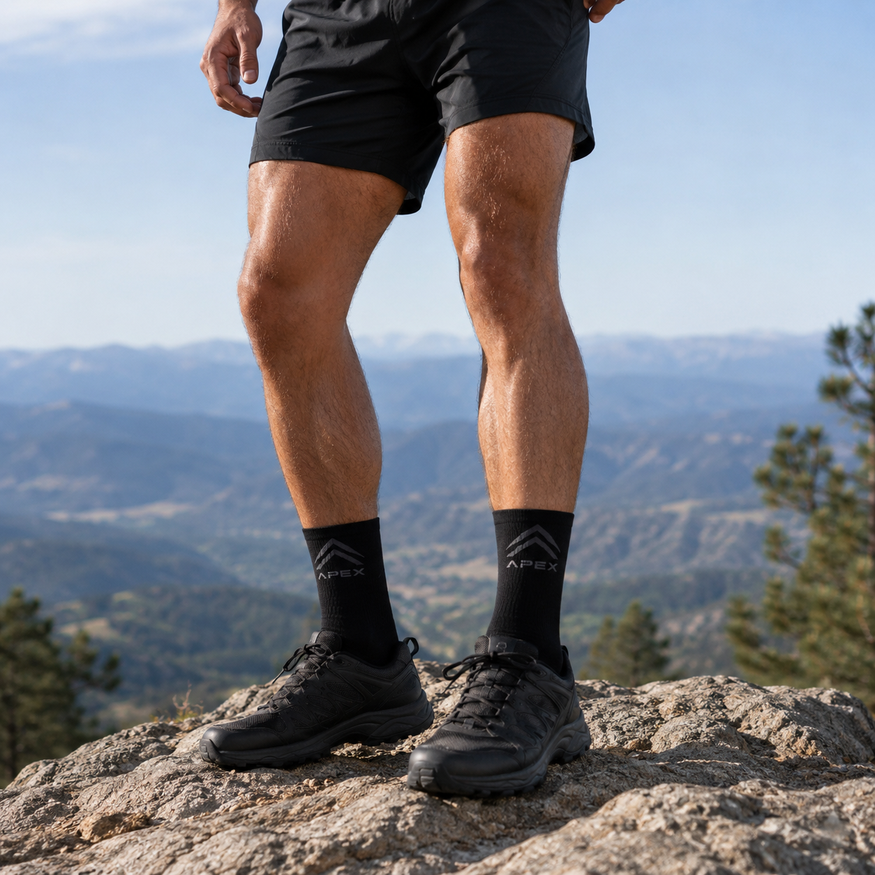 Apex Mid-Length Socks – Outdoor Fitness Performance Socks