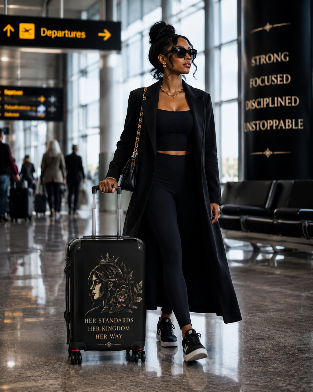 Suitcase — 'Her Standards, Her Kingdom, Her Way' Empowerment Carry-On