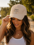 "Feminine Isn’t Weakness" Floral Embroidered Hat