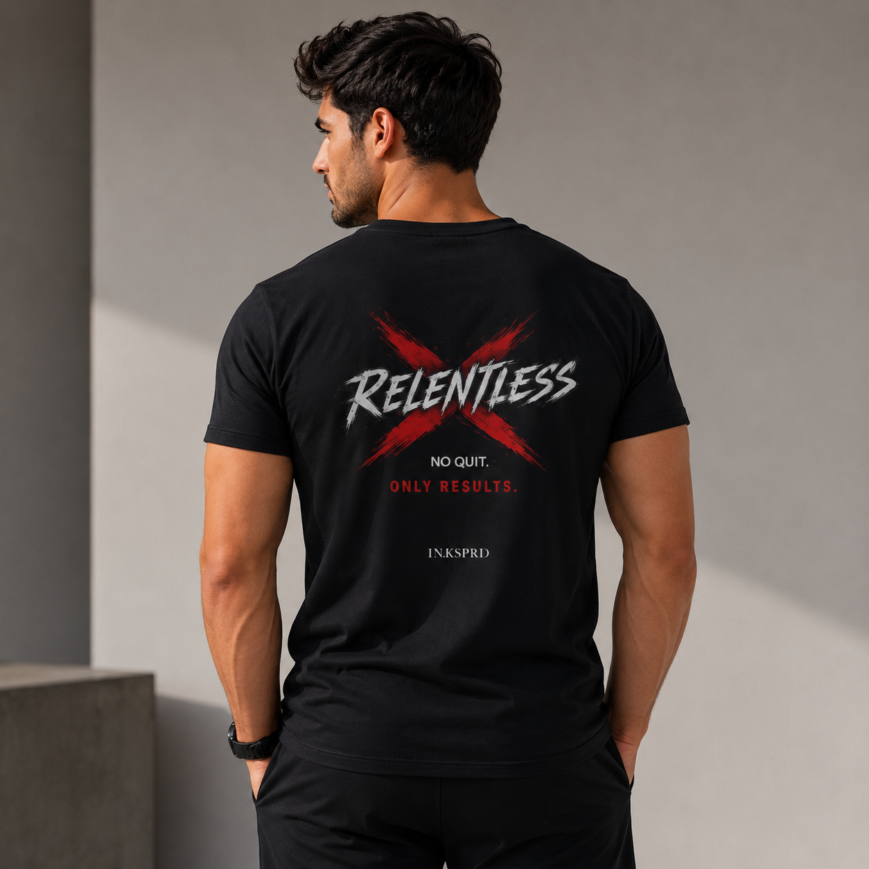 Relentless T-Shirt — 'No Excuses, Only Results' Motivational Tee