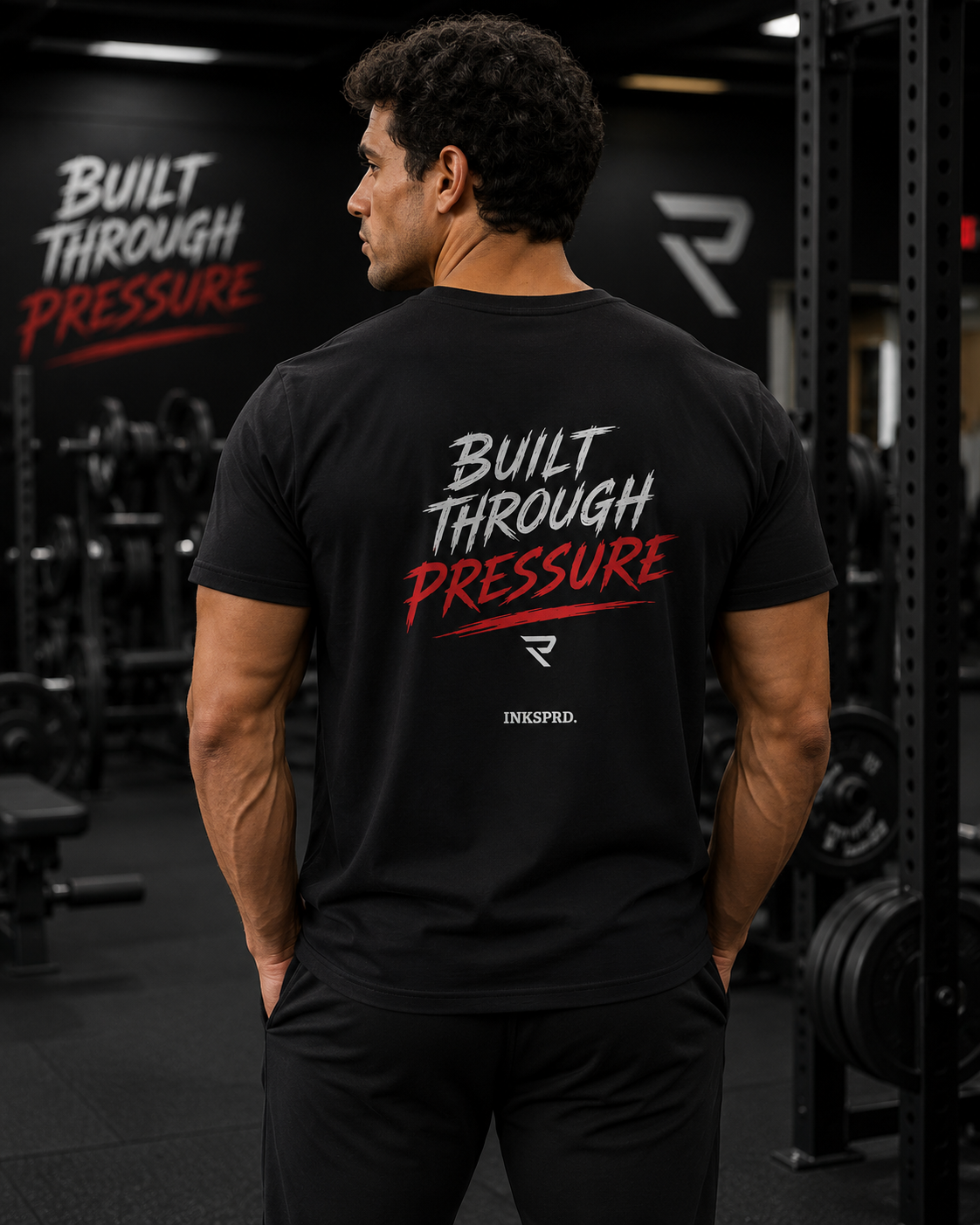 Built Through Pressure T-Shirt — Motivational Athletic Graphic Tee