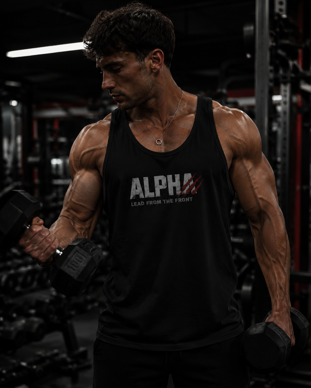 Alpha "Lead From The Front" Tank Top — Military-Inspired Men's Fitness Tank