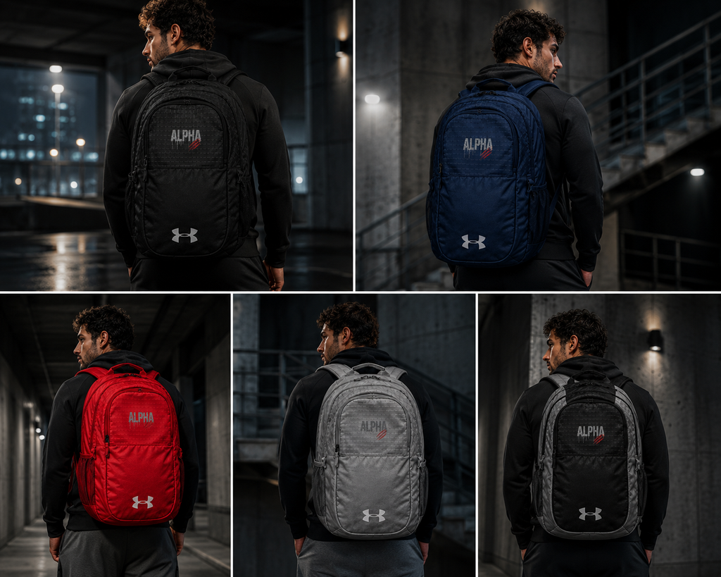 Alpha Heart Embroidered Backpack — Under Armour All Sport Pack