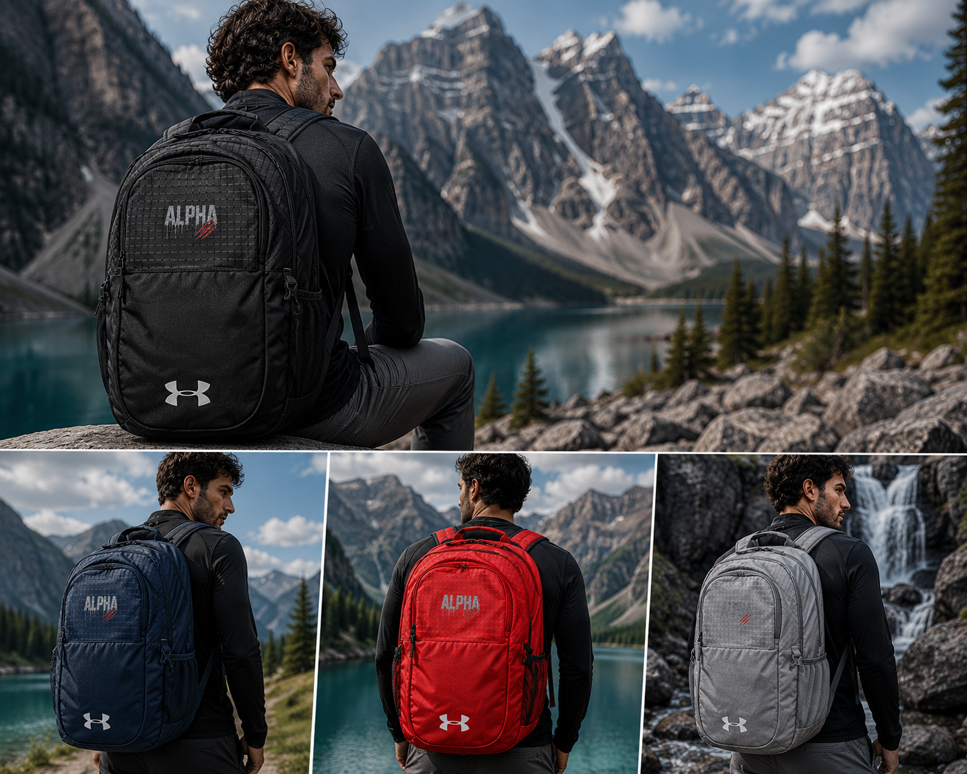 Alpha Heart Embroidered Backpack — Under Armour All Sport Pack