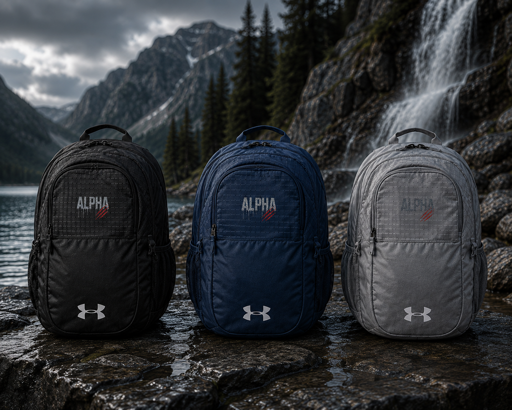 Alpha Heart Embroidered Backpack — Under Armour All Sport Pack