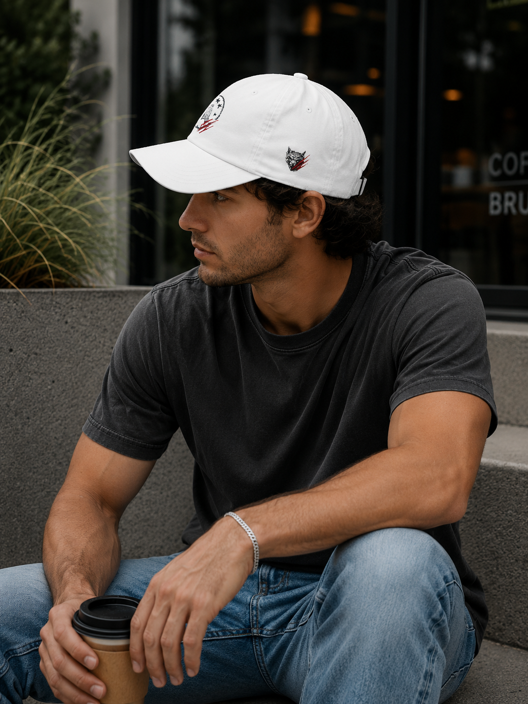Alpha Dad Cap — Distressed 'Alpha' Emblem with Claw Marks
