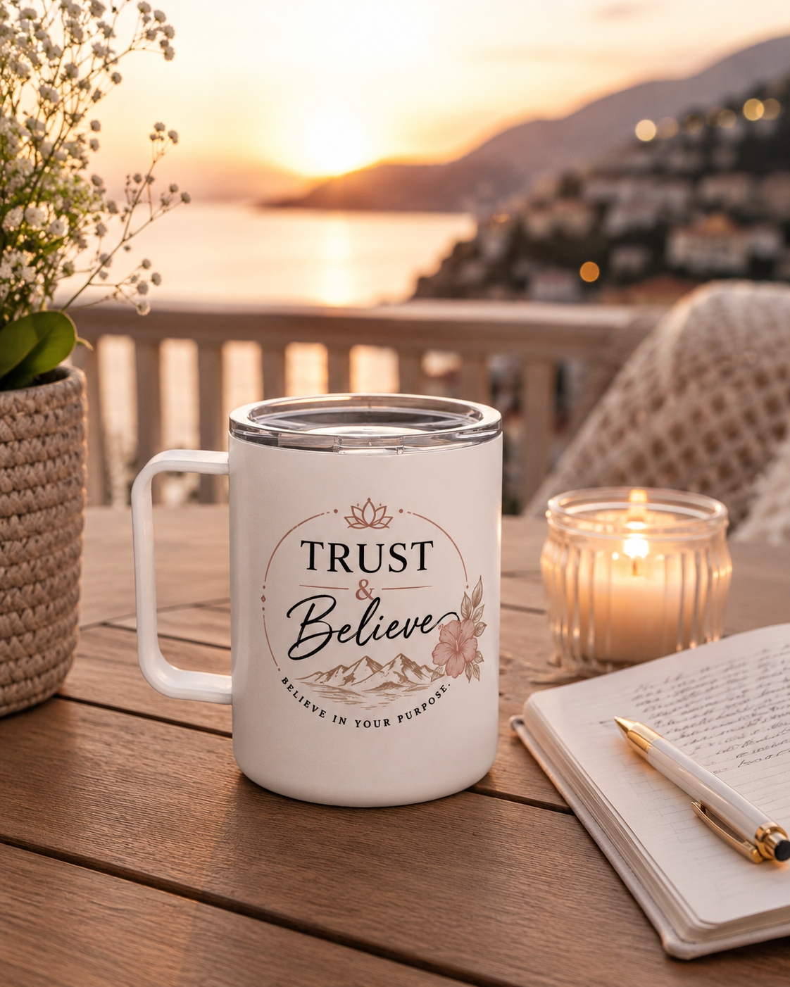 Trust & Believe Insulated Travel Mug — 10oz