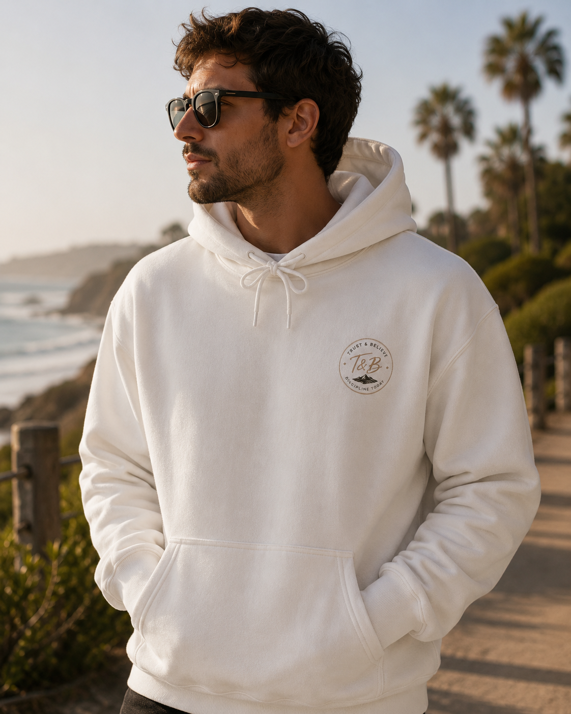 Trust & Believe Hoodie — Palm Island Inspirational Pullover