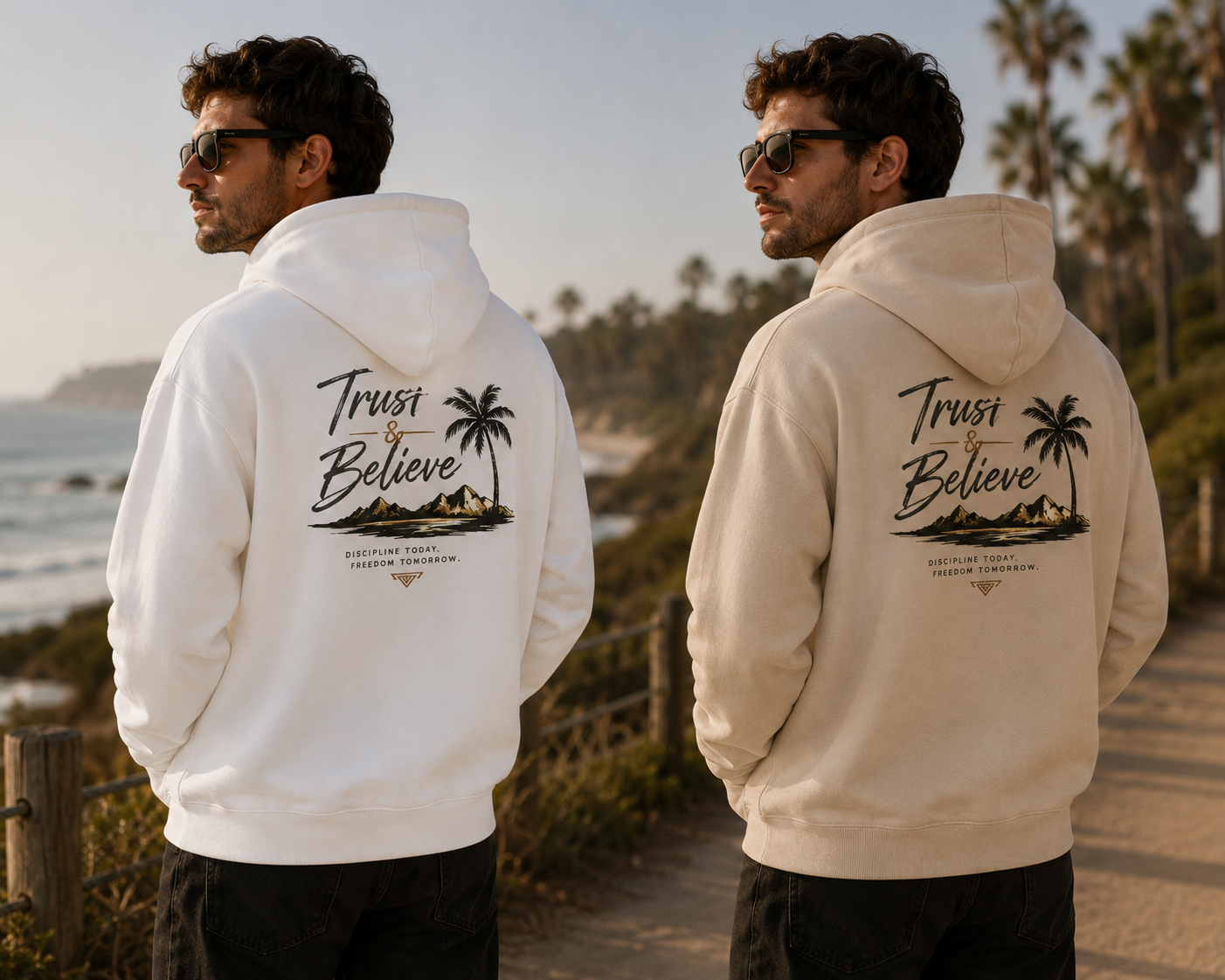 Trust & Believe Hoodie — Palm Island Inspirational Pullover