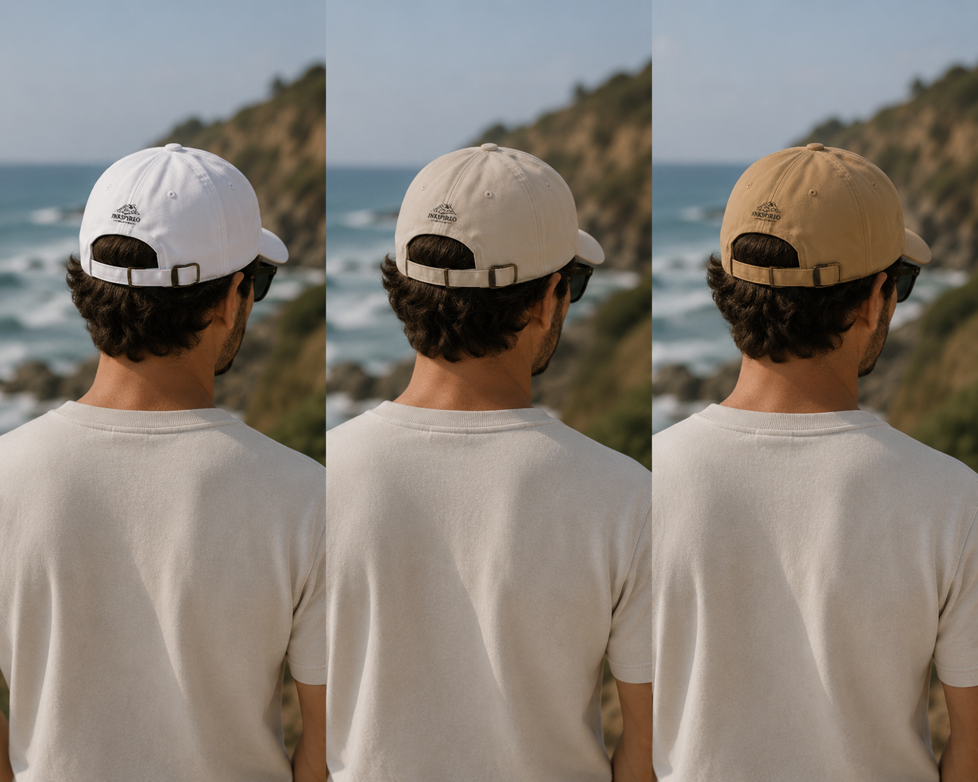 Dad Cap – "Trust & Believe" Palm Tree Wave Embroidered Hat