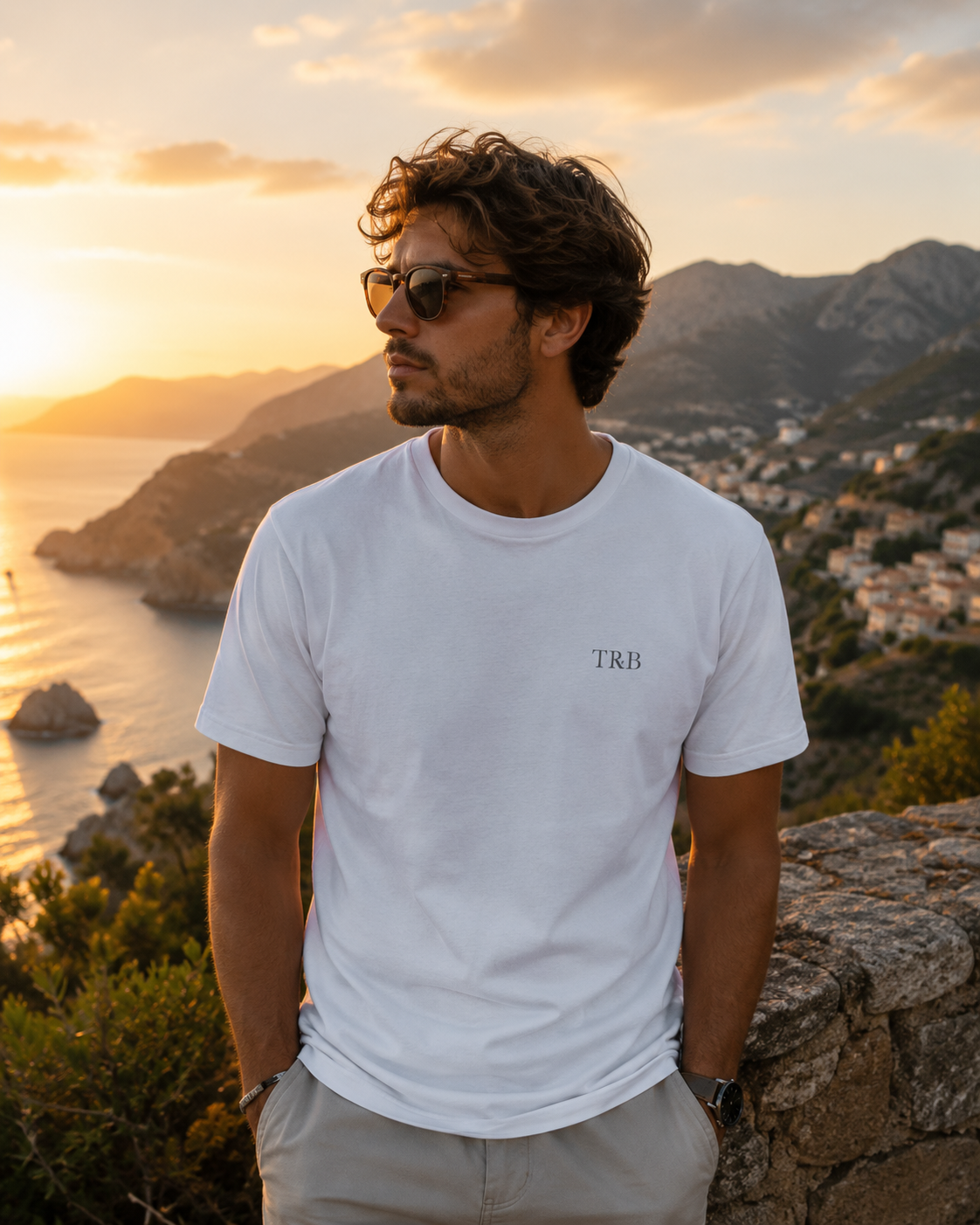 Trust & Believe Nautical Graphic T-Shirt — Compass Back Print