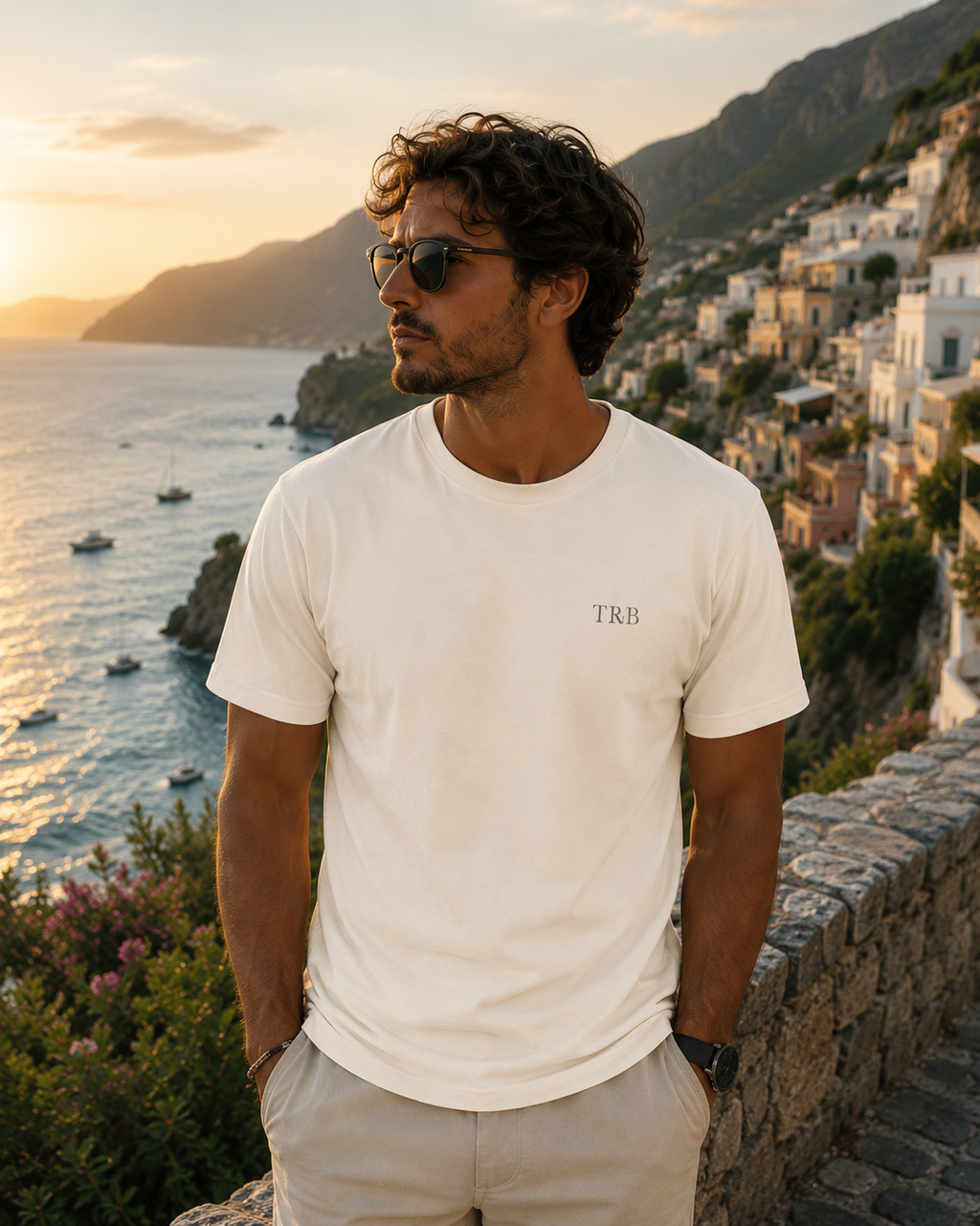 Trust & Believe Nautical Graphic T-Shirt — Compass Back Print