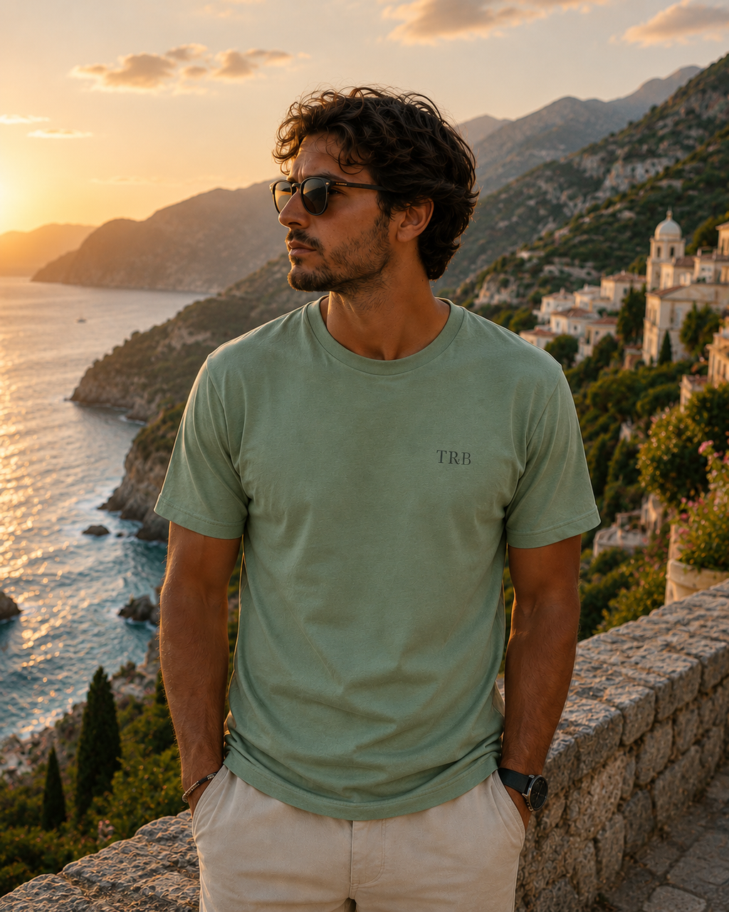 Trust & Believe Nautical Graphic T-Shirt — Compass Back Print