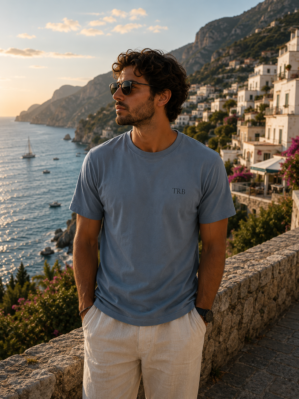 Trust & Believe Nautical Graphic T-Shirt — Compass Back Print