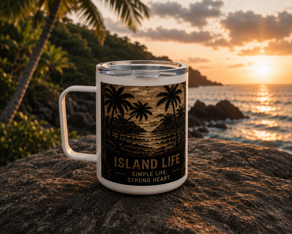 Island Life 10oz Insulated Coffee Mug