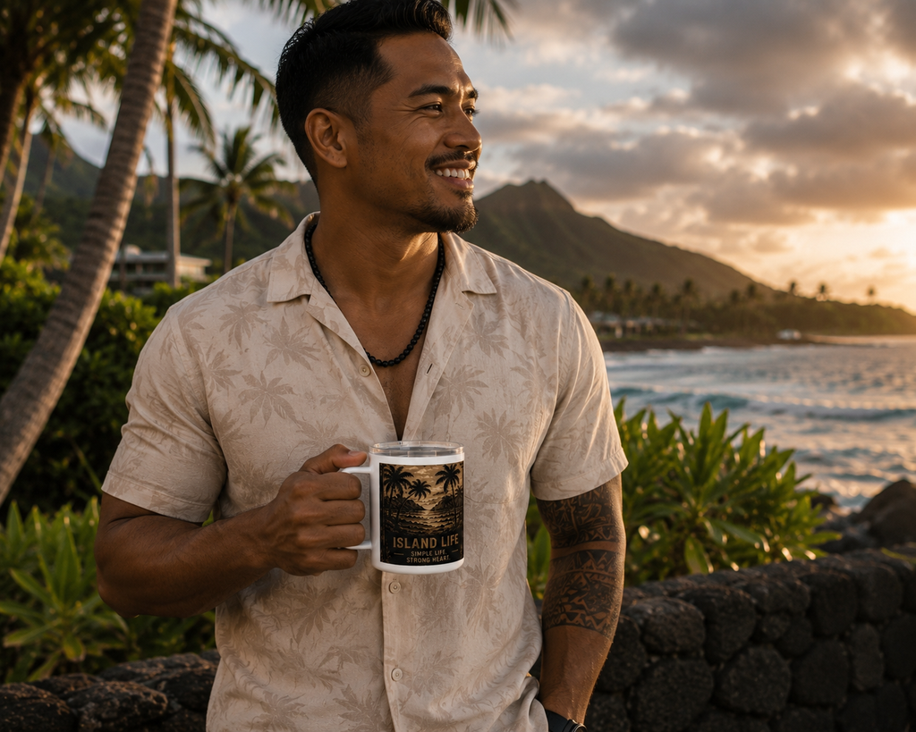 Island Life 10oz Insulated Coffee Mug