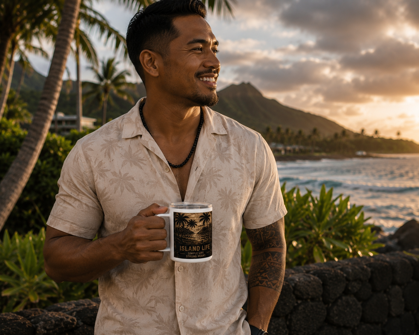 Island Life 10oz Insulated Coffee Mug