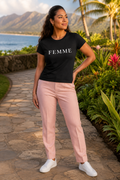 Women's T-Shirt FEMME — Classic Black Softstyle Tee