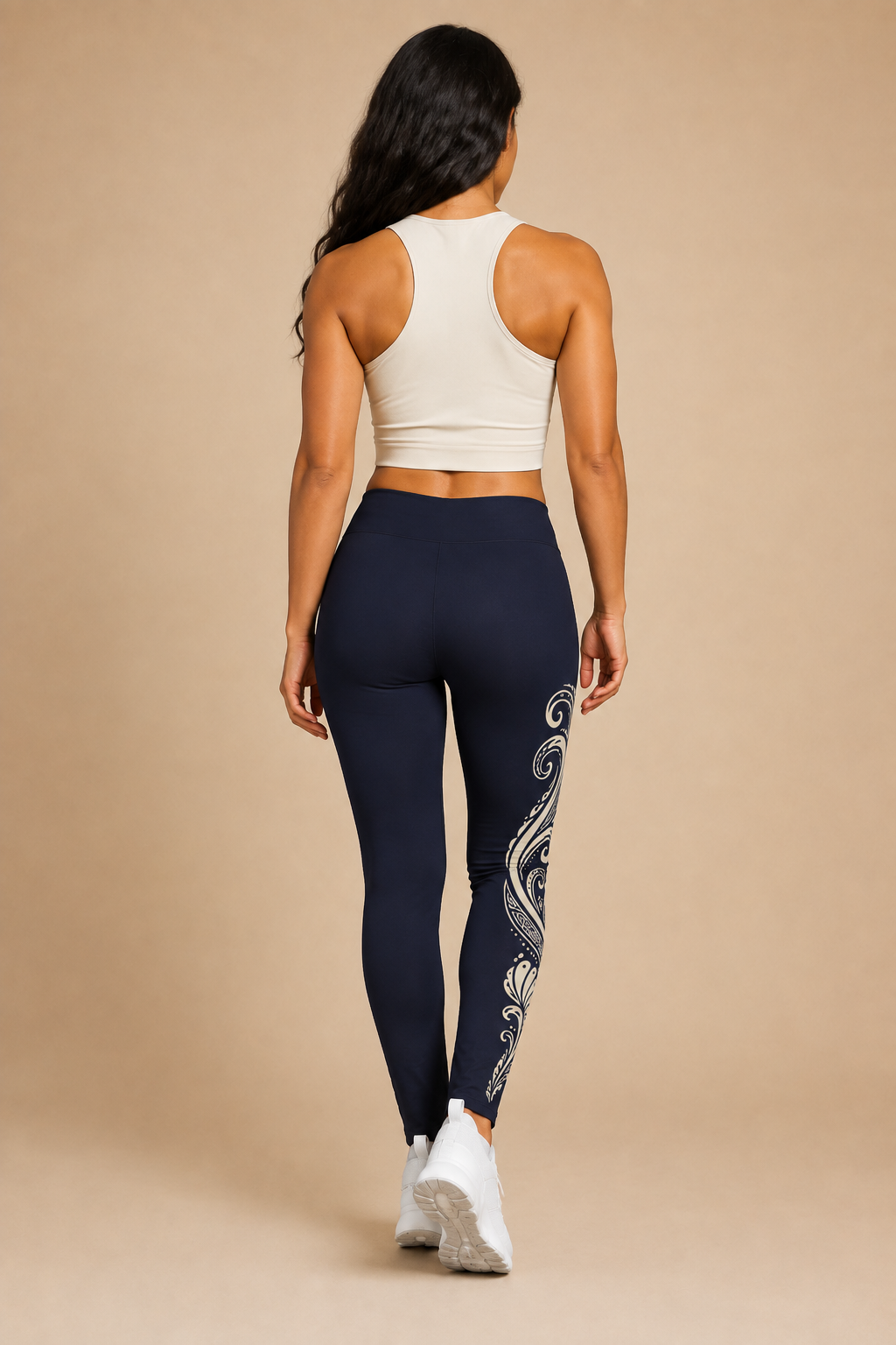 Midnight Indigo Leggings — Ocean Grace Print Casual Wear