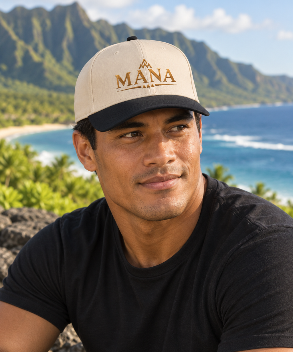 Mana Embroidered Baseball Cap — Gold Mountain Logo
