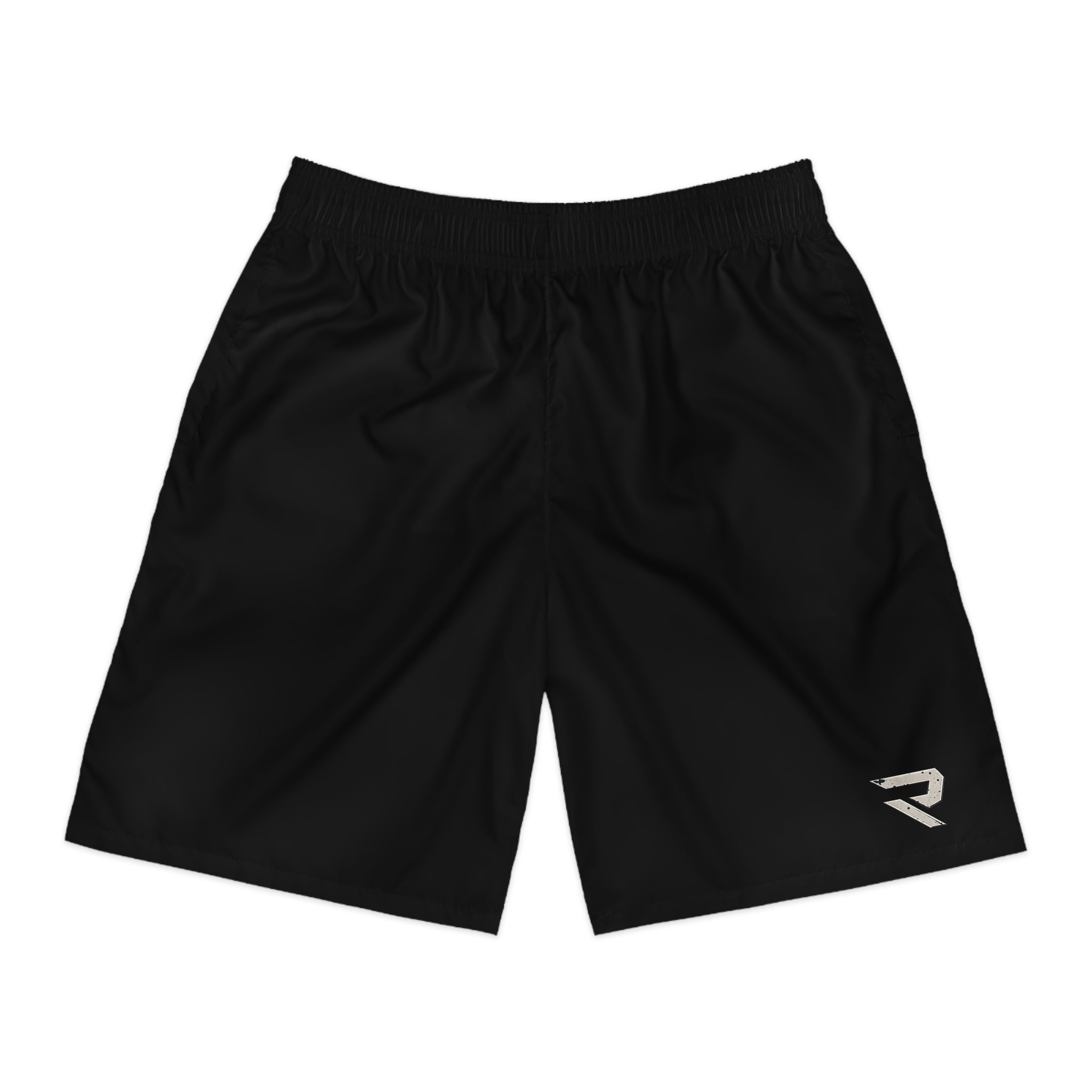 Men’s Athletic Jogger Shorts — ‘Relentless’ Black Performance Training Shorts