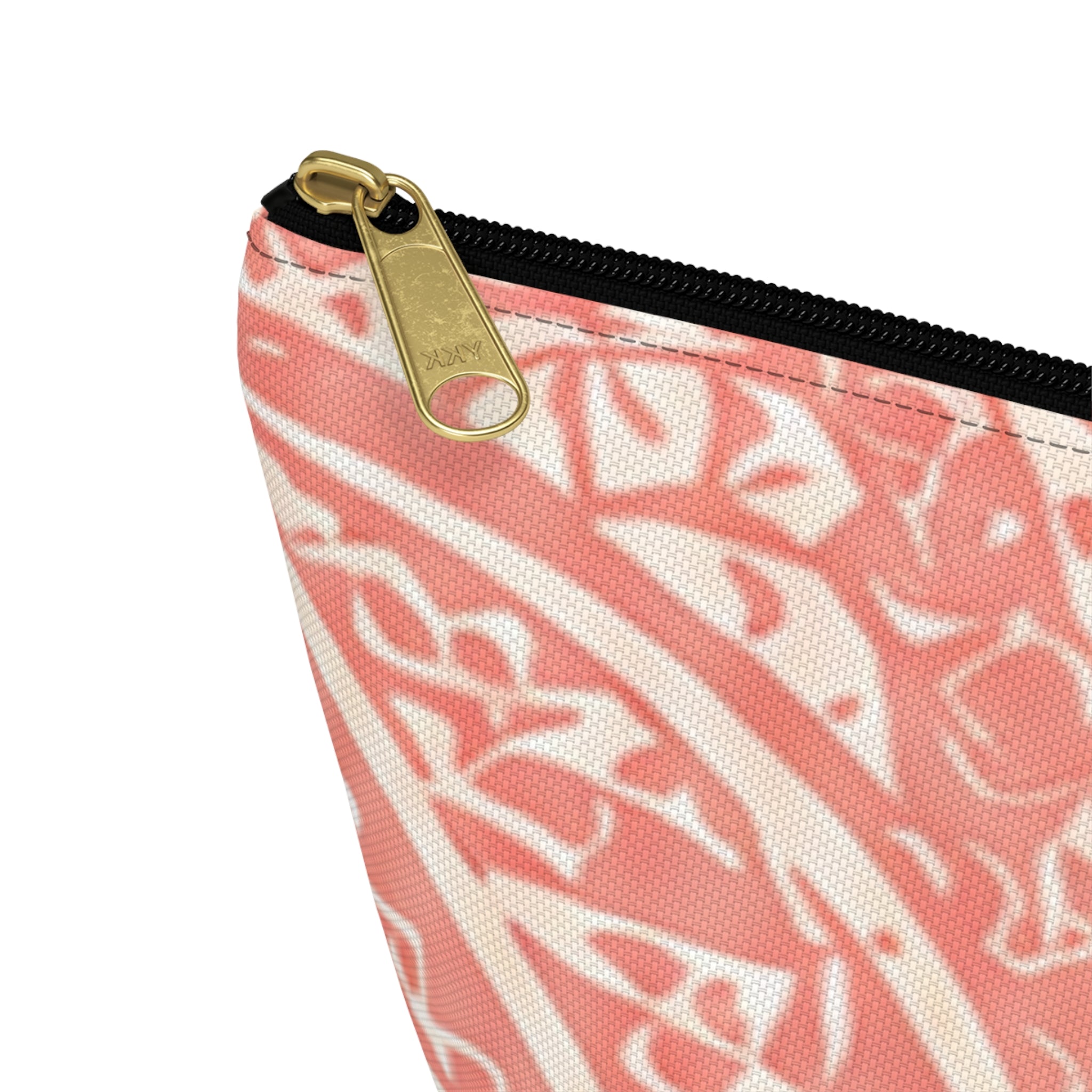 Maui Pink Lau Ti Leaf Accessory Pouch — T‑Bottom Travel Case
