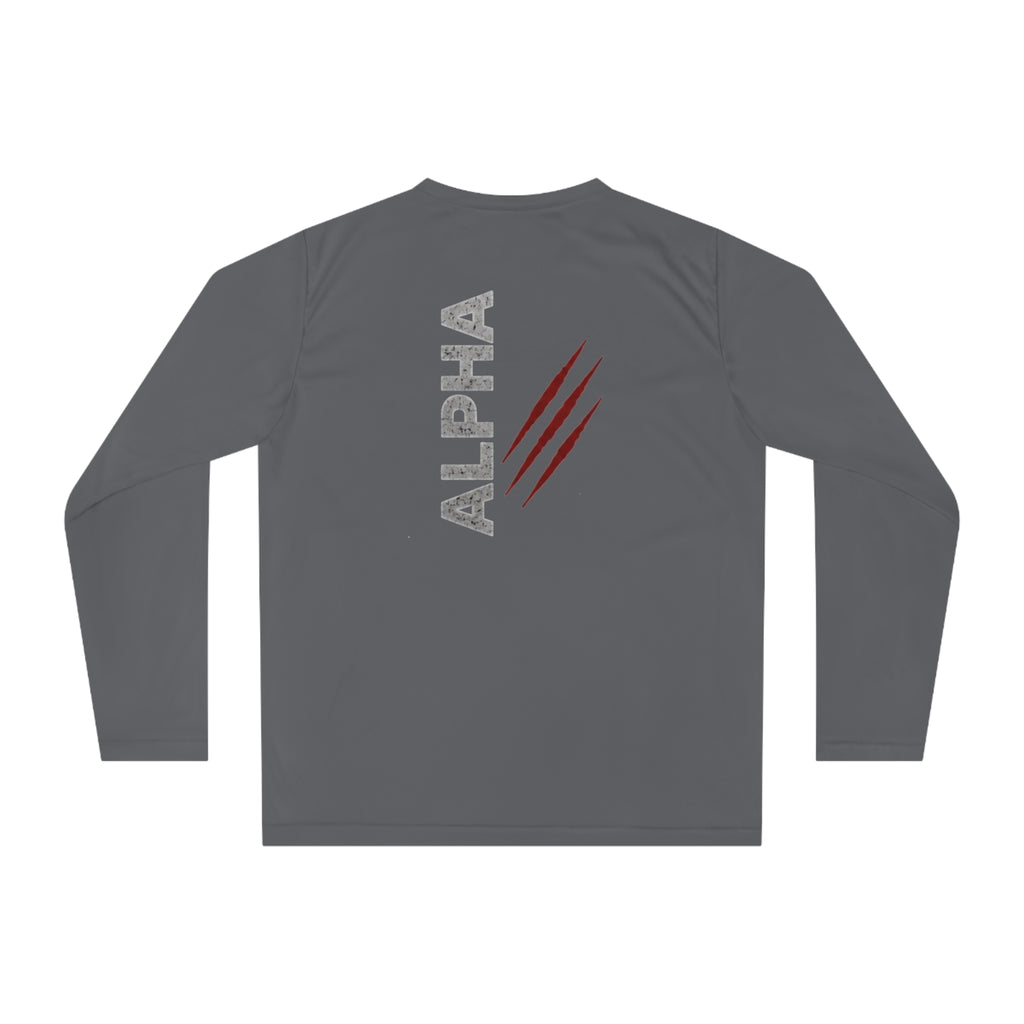 Alpha Performance Long Sleeve Shirt — 'alpha' Graphic