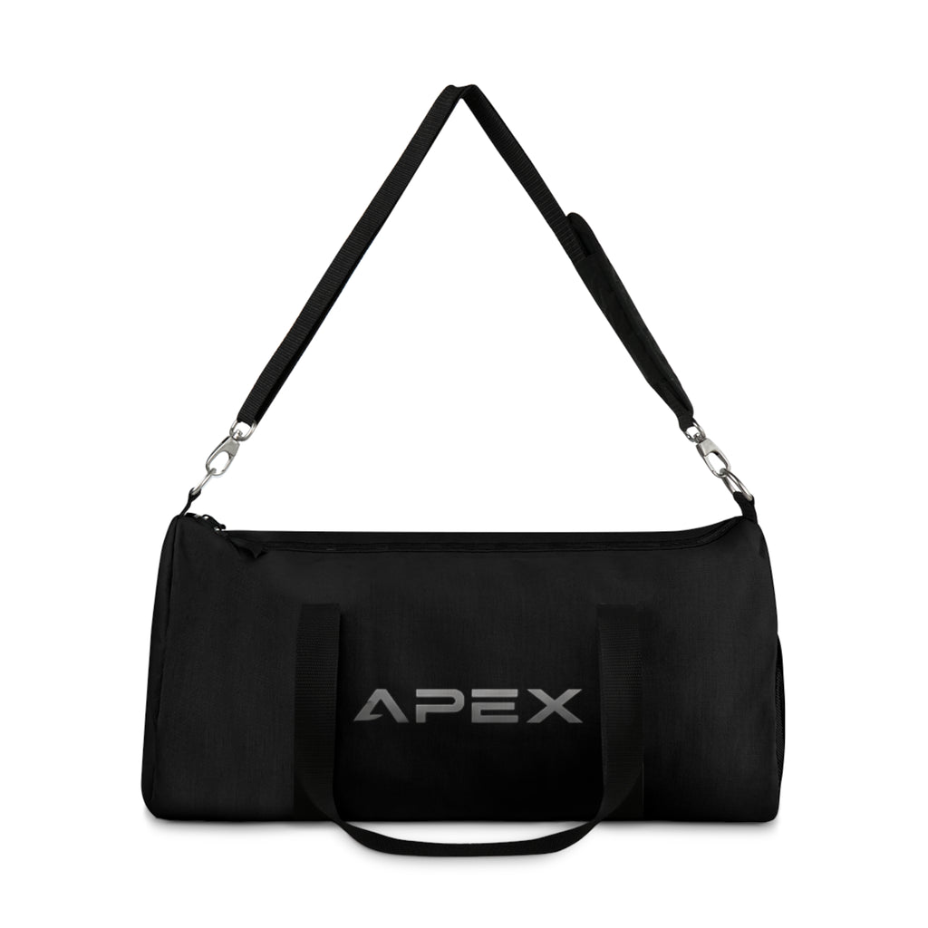 Apex Black Travel Duffel Bag — Durable Gym & Weekend Carryall