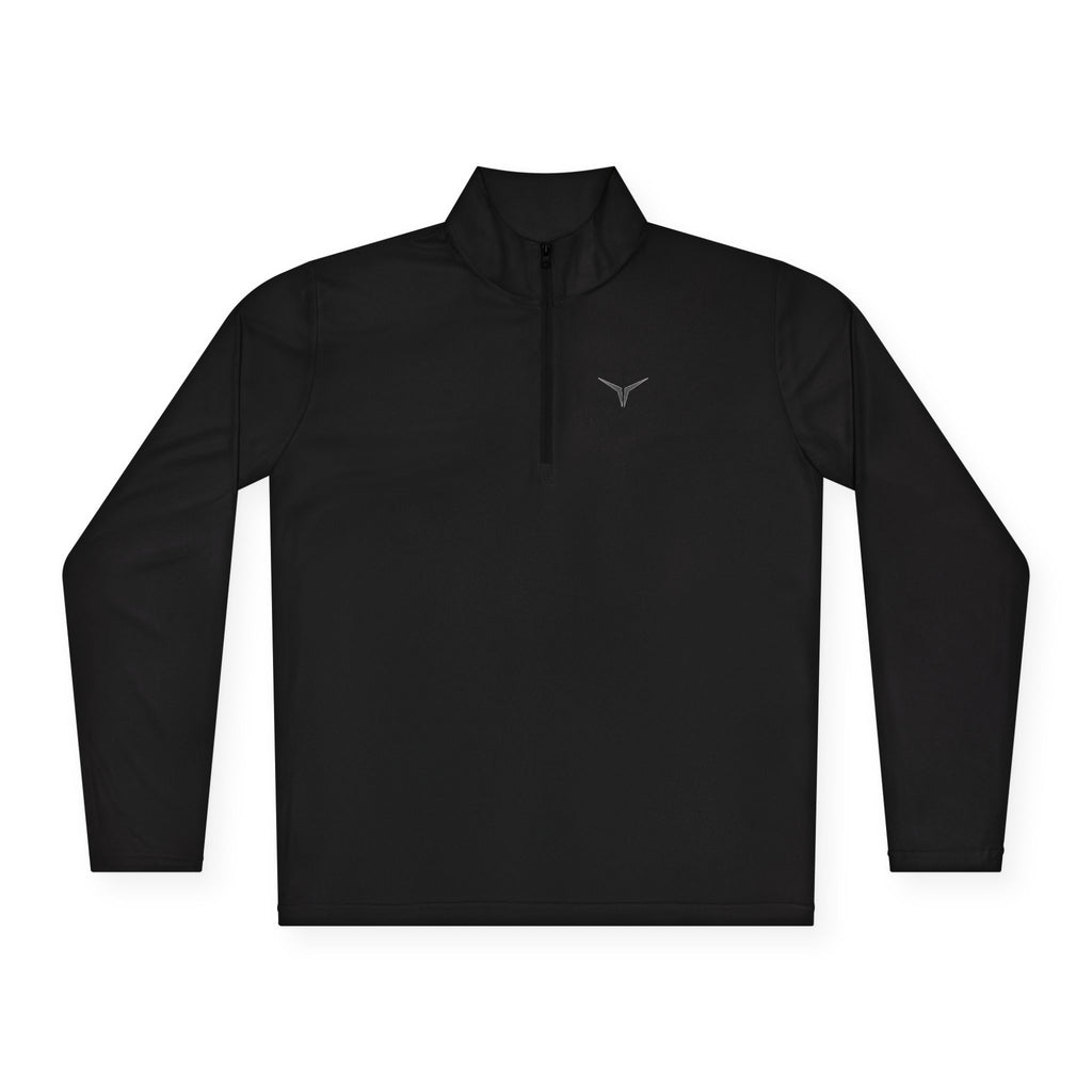 Quarter-Zip Pullover — Apex Reflective Logo Performance Top