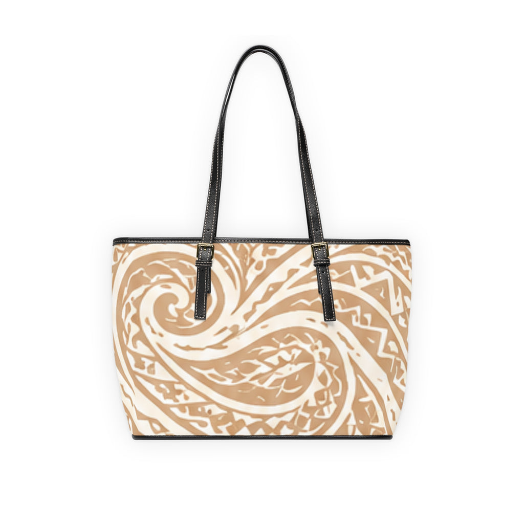 Sand Nalu Wave PU Leather Shoulder Bag