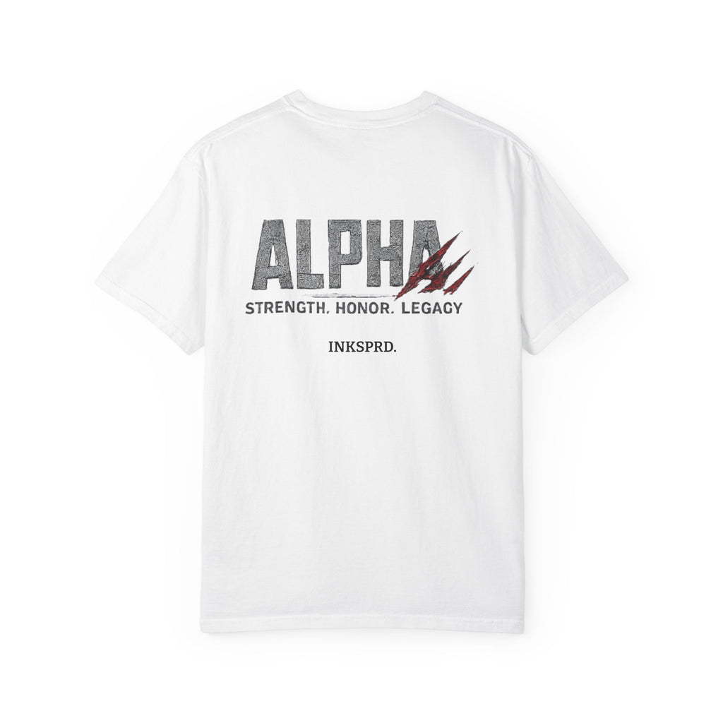 Alpha T-Shirt — 'Strength. Honor. Legacy.' Graphic Tee