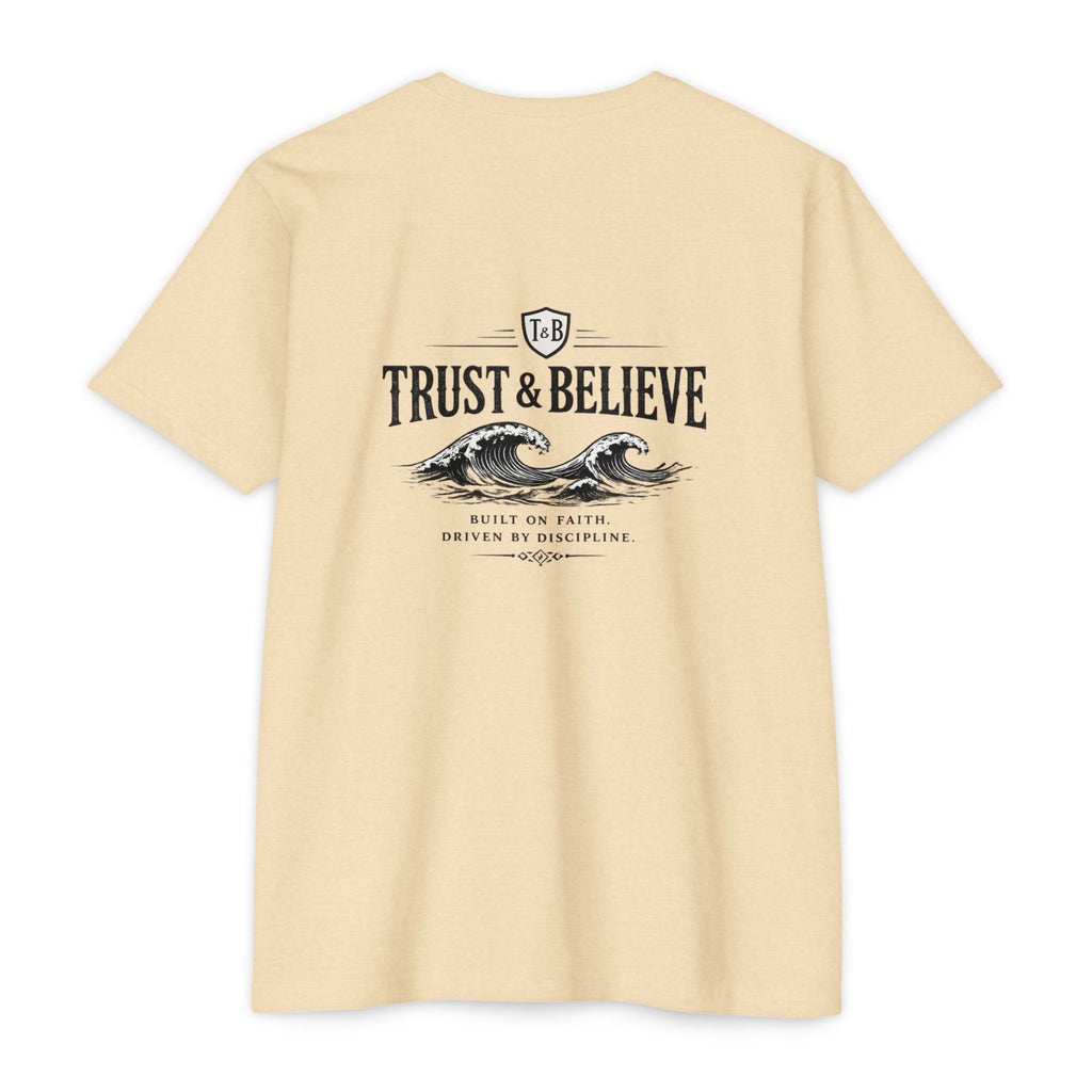 Trust & Believe Wave T-Shirt — Faith-Inspired Graphic Tee