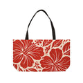 Weekender Tote Bag — Red Hibiscus Floral Beach Tote