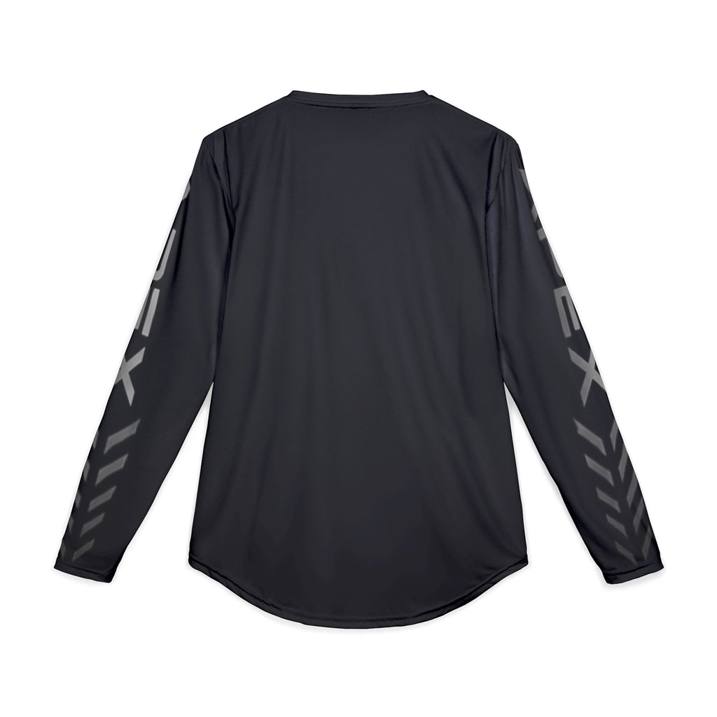 Men's UV Long Sleeve Performance Shirt — Reflective 'A' Logo, Sleeve Accents