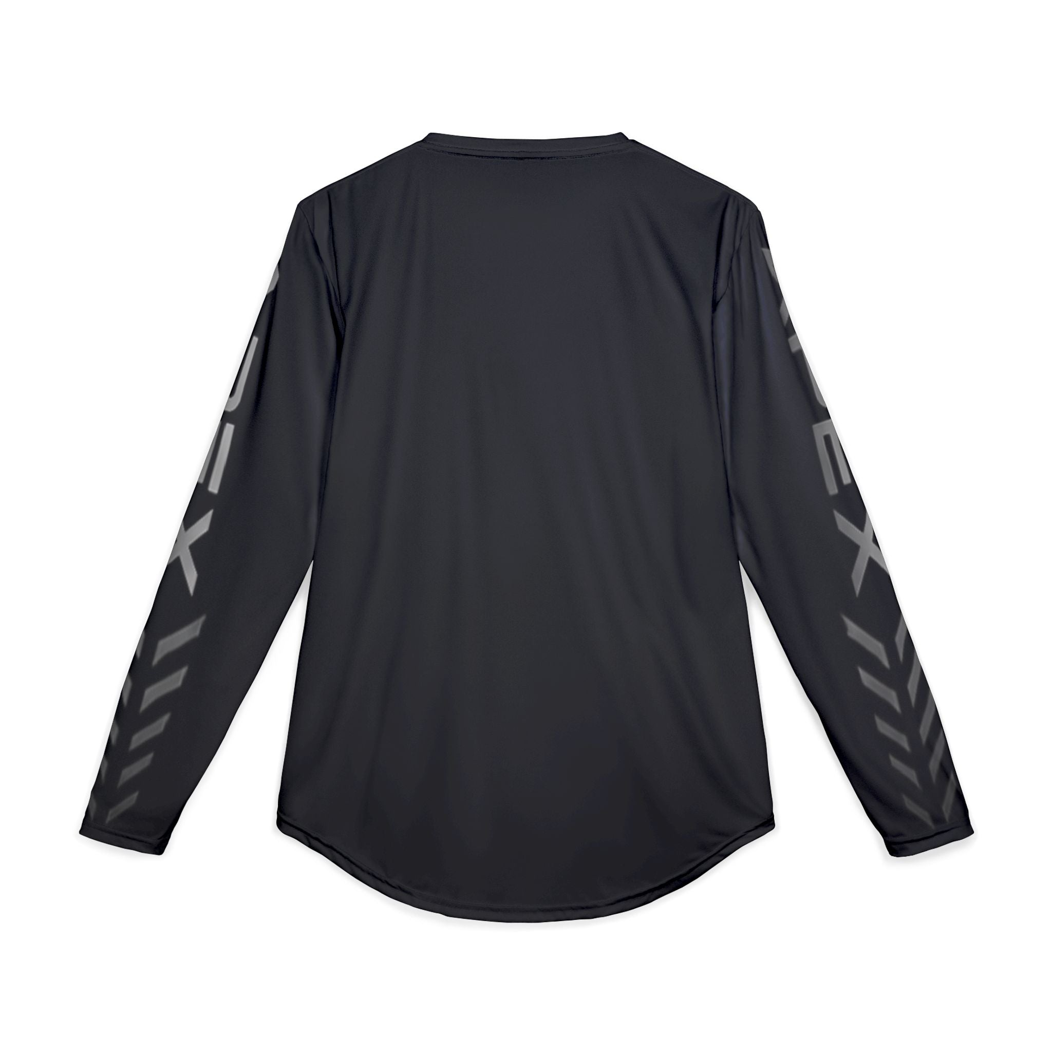 Men's UV Long Sleeve Performance Shirt — Reflective 'A' Logo, Sleeve Accents
