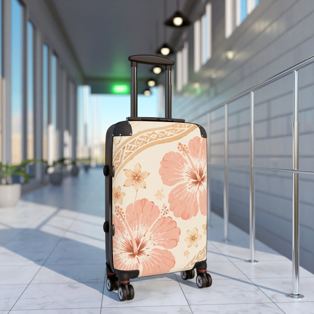 Island Bloom Hibiscus Suitcase — Tropical Floral Travel Case