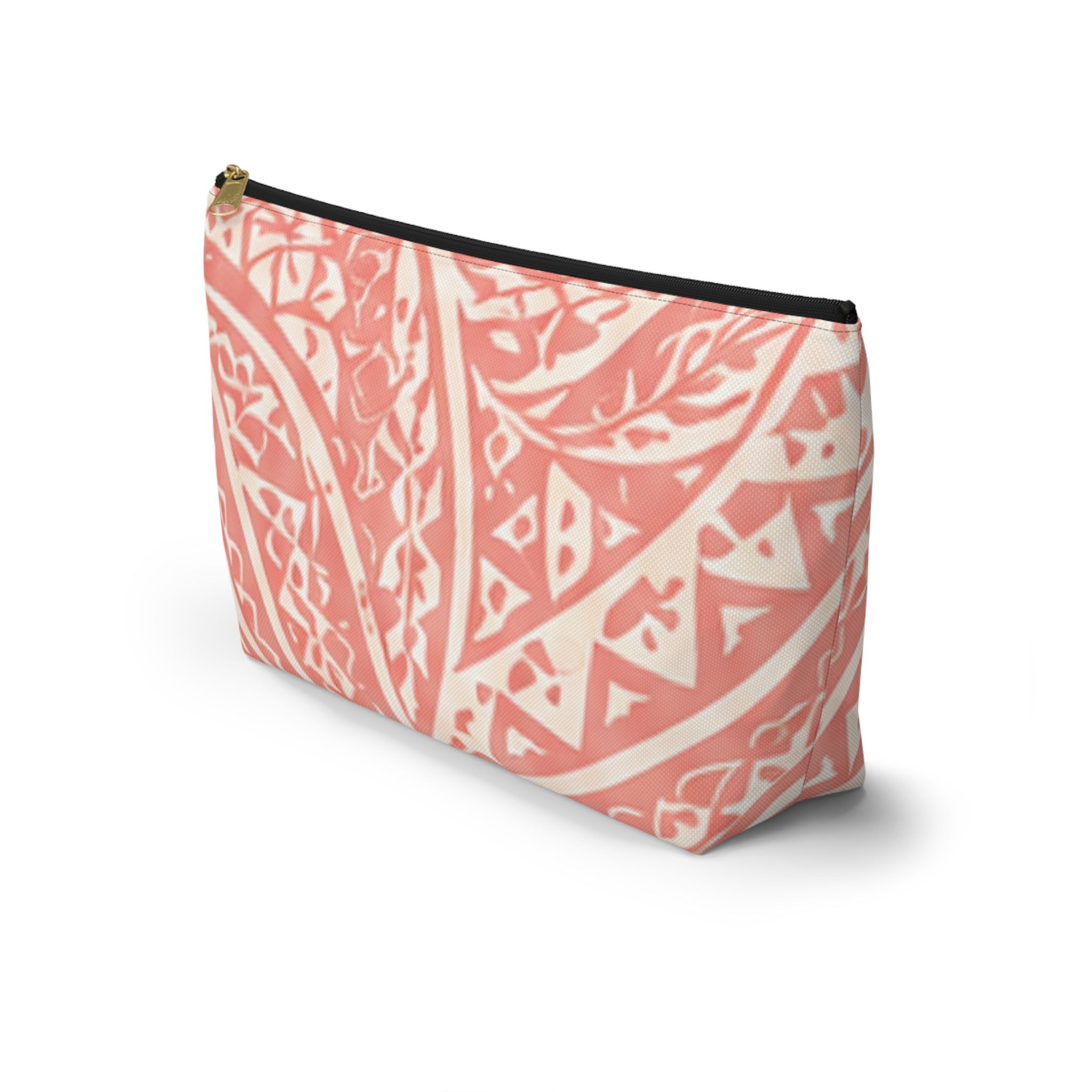 Maui Pink Lau Ti Leaf Accessory Pouch — T‑Bottom Travel Case