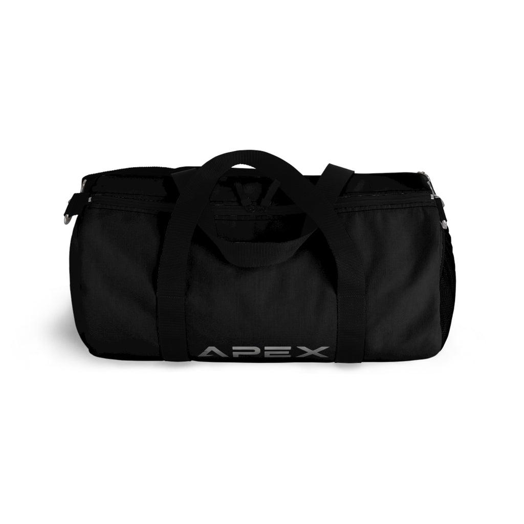 Apex Black Travel Duffel Bag — Durable Gym & Weekend Carryall