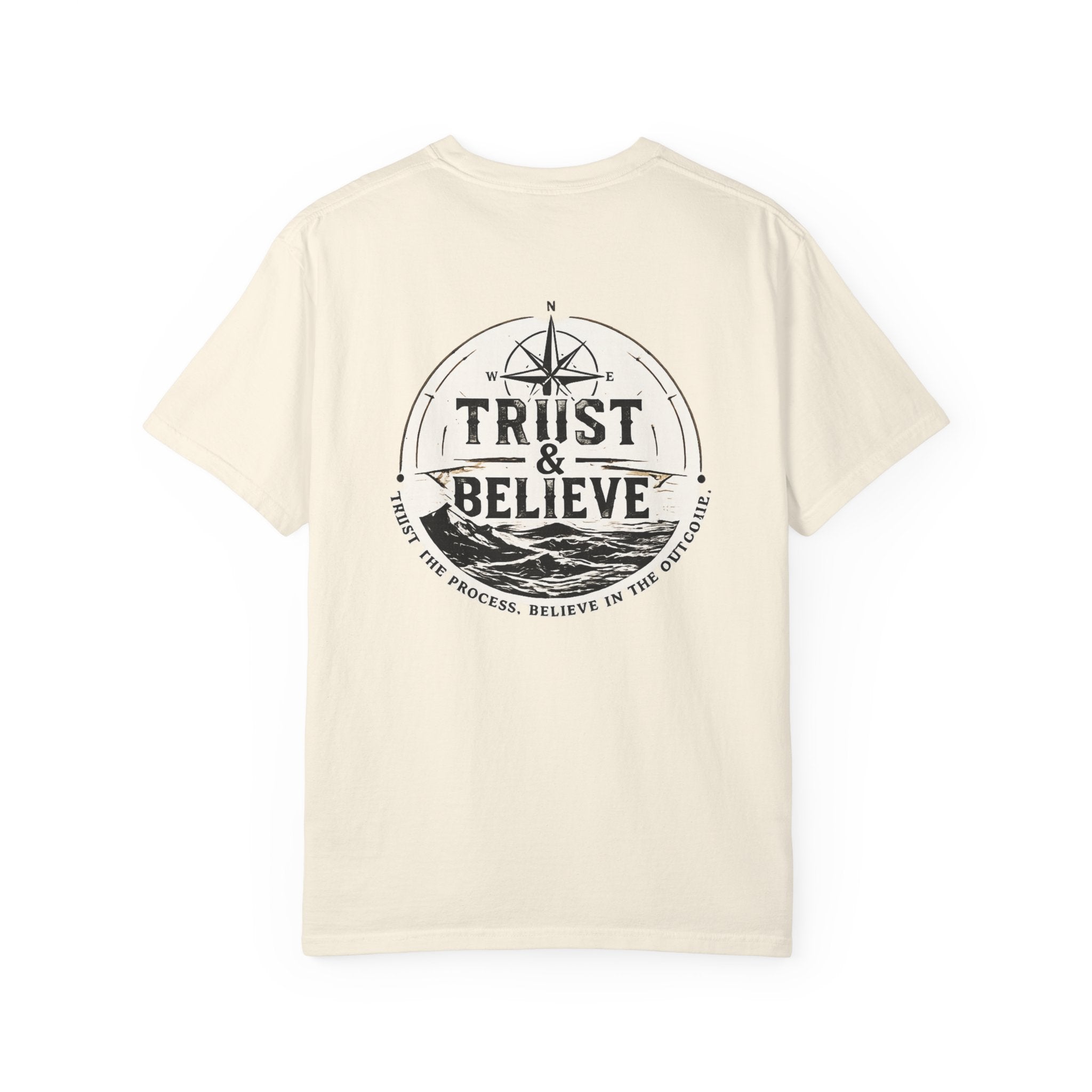 Trust & Believe Nautical Graphic T-Shirt — Compass Back Print