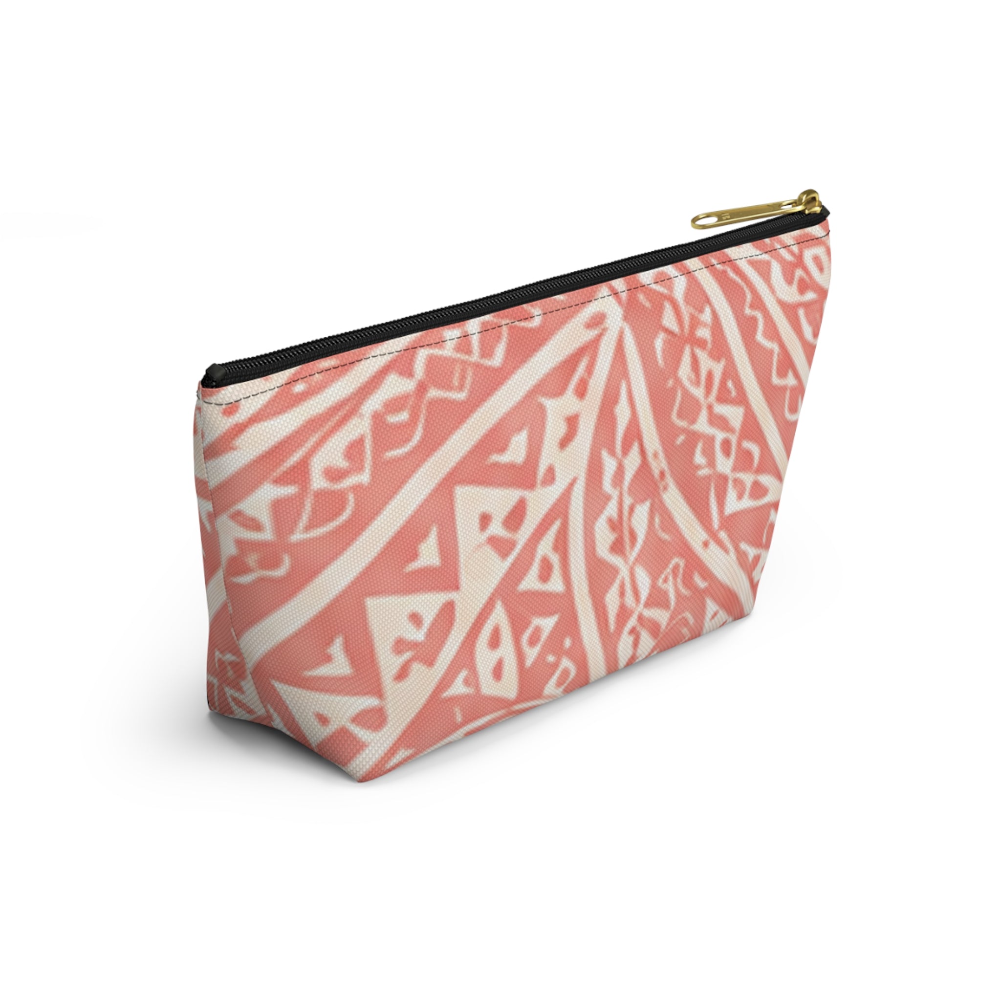 Maui Pink Lau Ti Leaf Accessory Pouch — T‑Bottom Travel Case