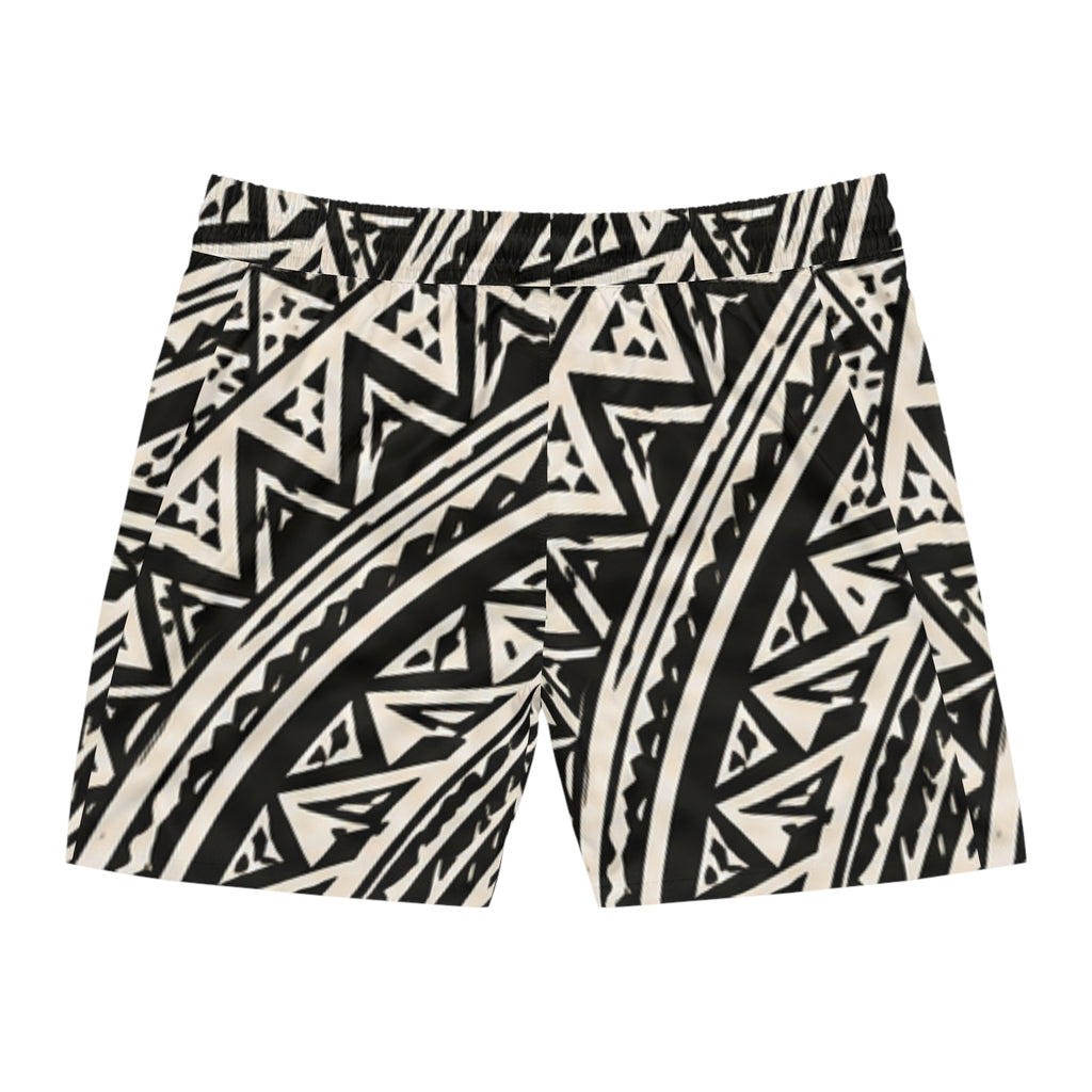 Night Shark Tooth Tribal Swim Shorts