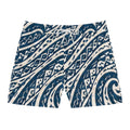 Ocean Wave Tribal Swim Shorts — Men's Mid-Length Beach Trunks