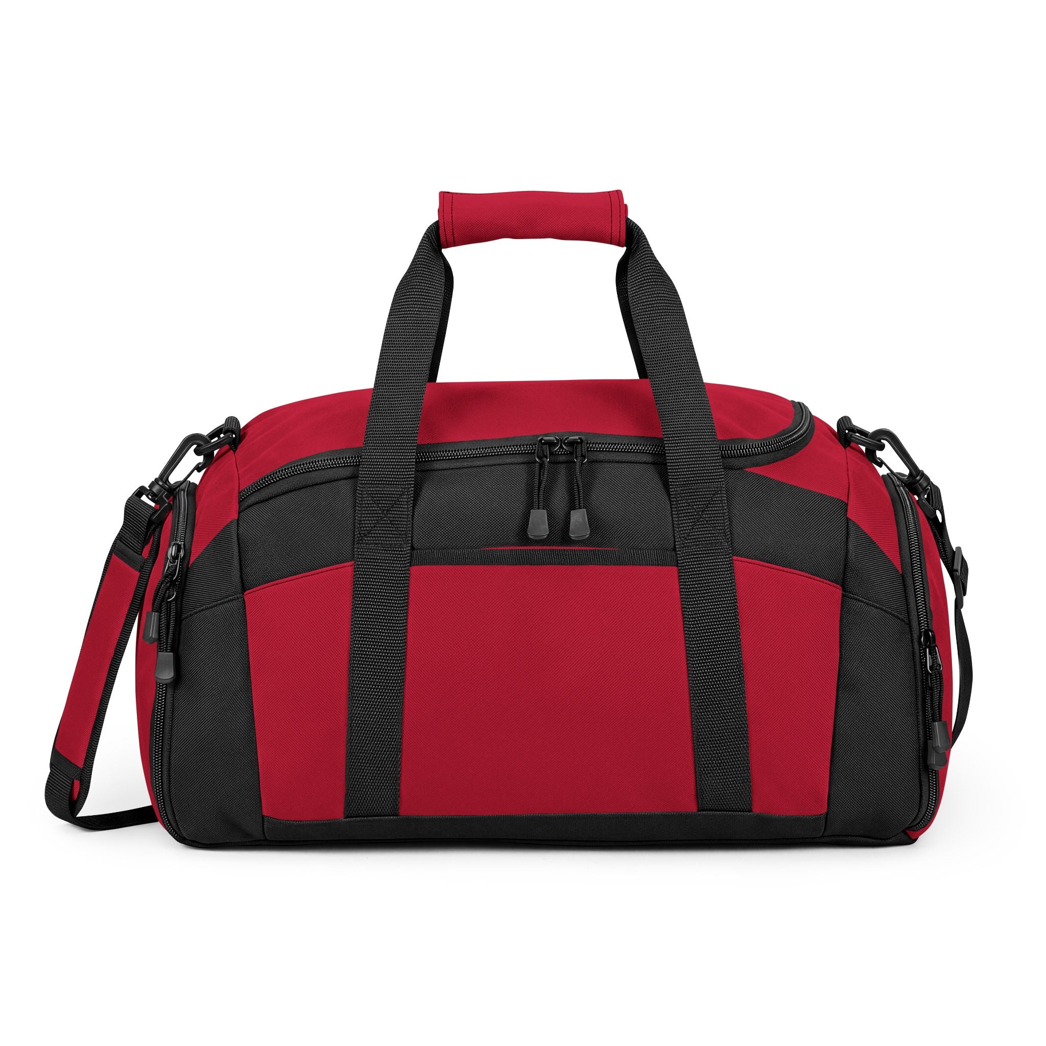 Alpha Emblem Gym Bag — Durable Black Workout Duffle