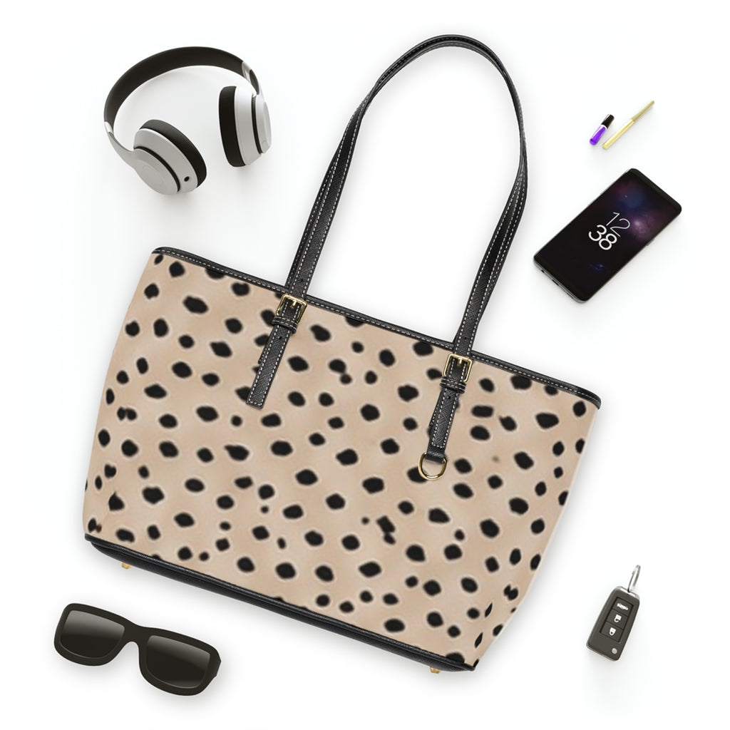 Minimal Dot Luxury PU Leather Shoulder Bag