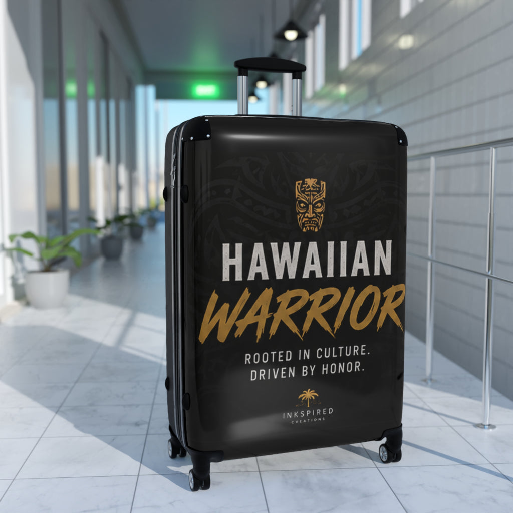 Hawaiian Warrior Suitcase — Rooted in Culture Carry-On