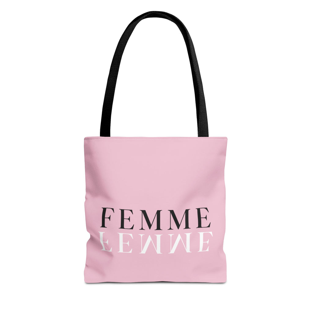 Femme Pink Tote Bag — Feminine Chic Canvas Carryall
