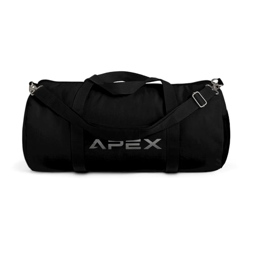 Apex Black Travel Duffel Bag — Durable Gym & Weekend Carryall