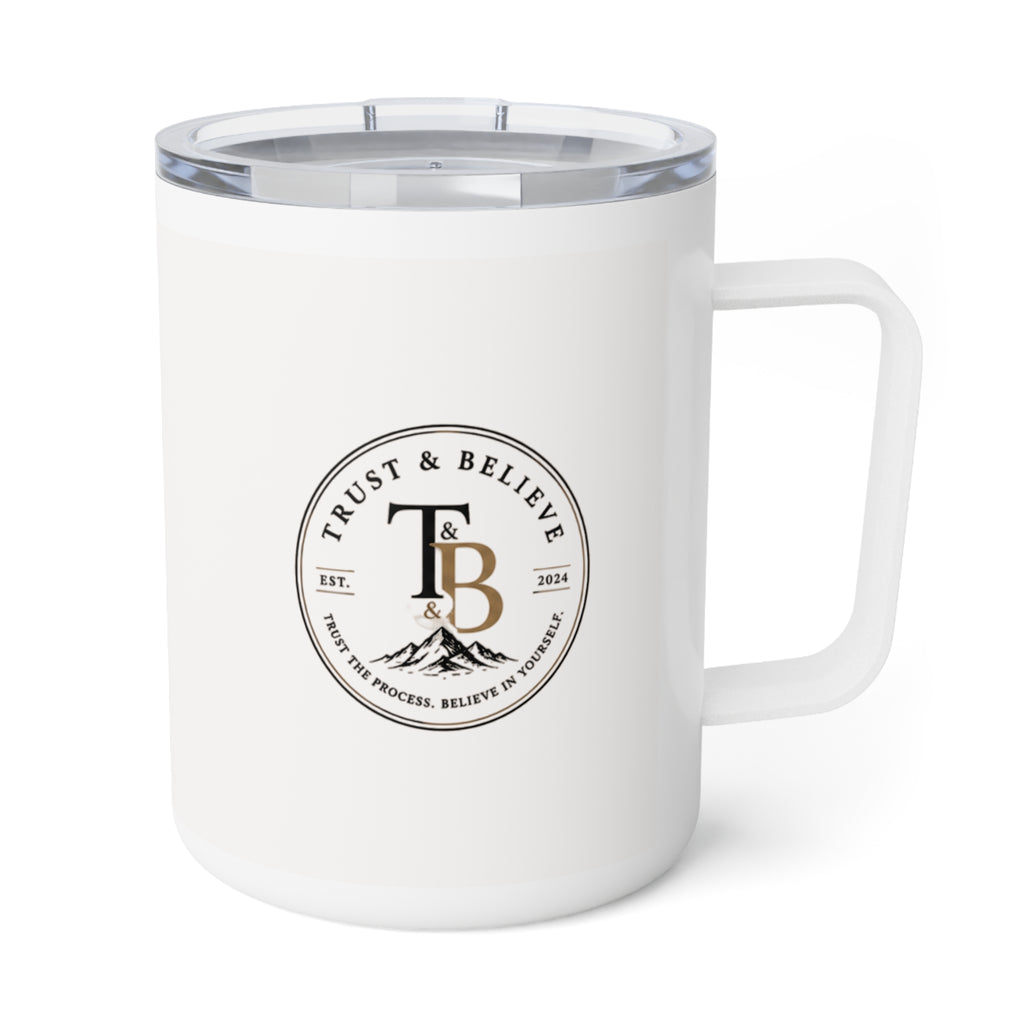 Insulated Coffee Mug - Trust the Process Camping Design (10oz)