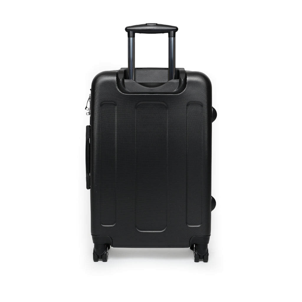 Purple Plumeria Suitcase — Tropical Plumeria Carry-On Luggage
