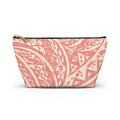 Maui Pink Lau Ti Leaf Accessory Pouch — T‑Bottom Travel Case